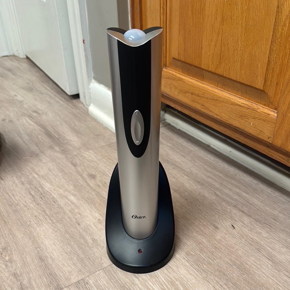 Oster Metallic and Black Electric Wine Opener